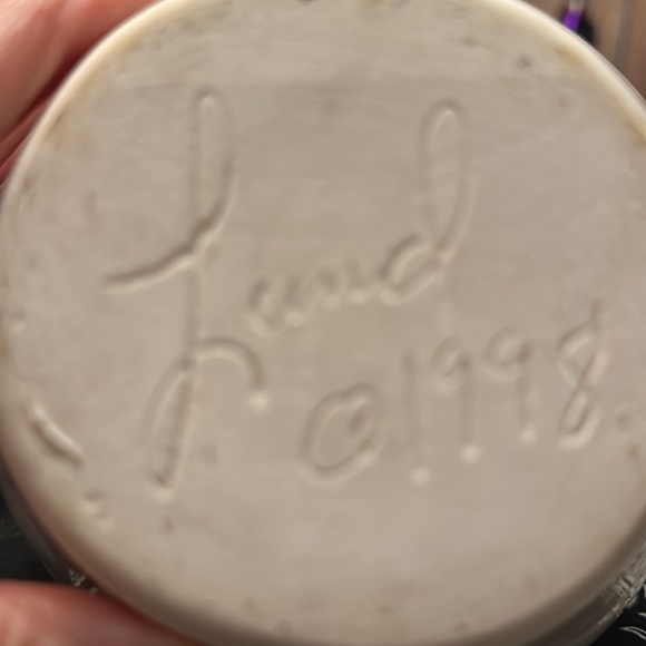 Lund 1998 Glossy and bisque Face vase - Picture 5 of 5